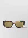Gucci Bold Rectangular Sunglasses Marble Effect