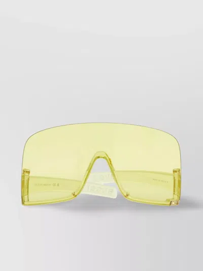 Gucci Bold Sunglasses With Oversized Yellow Lenses