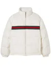 Gucci White Stretch Polyester Down Jacket In White