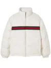 Gucci Womens Off White Mix Padded High-neck Relaxed-fit Shell-down Jacket In White