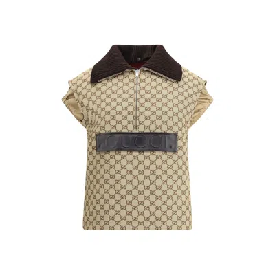 GUCCI BOMBER GILET WITH SINGLE FRONT POCKET