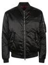 Gucci Bomber Jacket In Nylon Canvas Fabric In Black