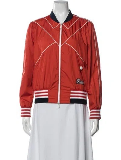 Pre-owned Gucci Bomber Jacket In Orange