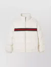 Gucci Womens Off White Mix Padded High-neck Relaxed-fit Shell-down Jacket In White