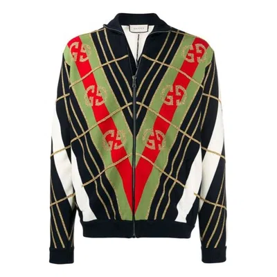 Gucci Bomber Knit Jacket 'multicolor'
