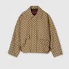 Gucci Jackets Adjustable Hem Buttoned Cuffs Front Pockets In Brown