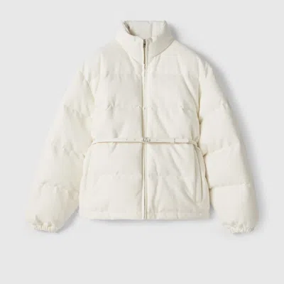 Gucci Bomberjacke Aus Wattiertem Gg Canvas In White