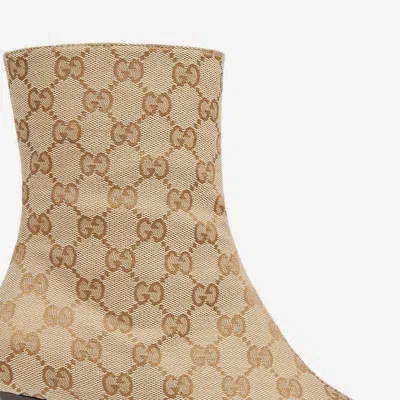 Gucci Bombshell Ankle Boot In Beige