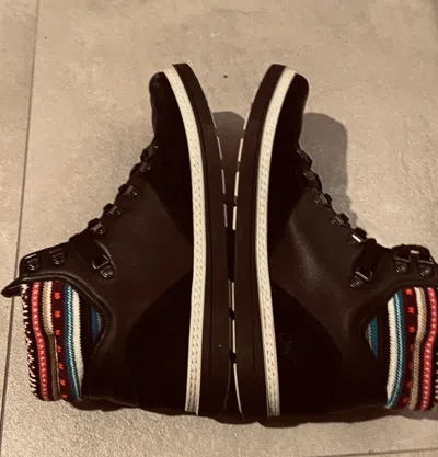 Pre-owned Gucci Boot Sneakers In Black