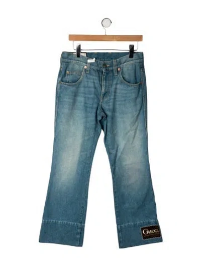Pre-owned Gucci Bootcut Jeans In Blue