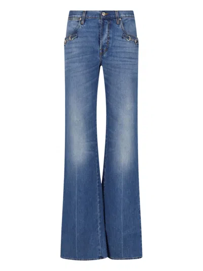 Gucci Bootcut Jeans "morsetto" In Blue