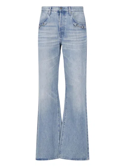 Gucci Bootcut Jeans "morsetto" In Light Blue