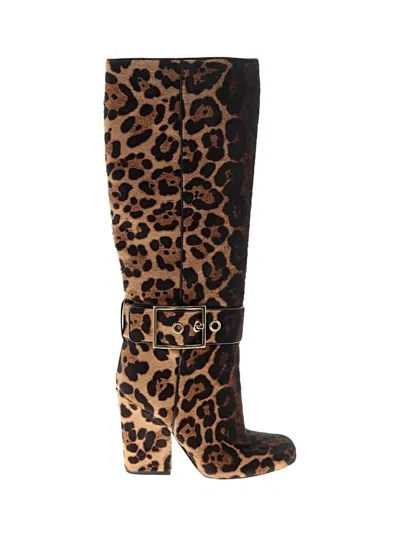 Pre-owned Gucci Boots In Brown