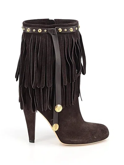 Pre-owned Gucci Boots In Brown