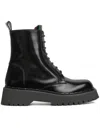Gucci Thea Black Ankle Boots With Web Detail In Leather Woman