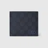 Gucci Dusty Blue Interior Gg Coin Wallet In Multi