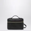 Gucci Small Borsa Gg Embossed Top Handle Bag In Black
