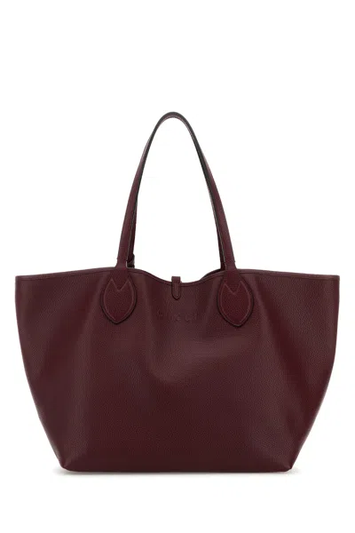 Gucci Borsa Shopping Reversibile In Pelle Bordeaux Donna In Brown