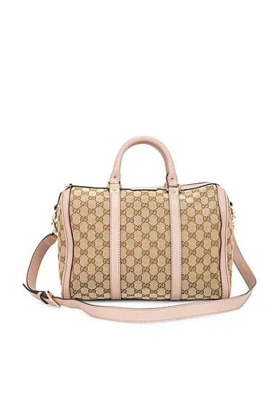 Pre-owned Gucci Boston Bag In Sand