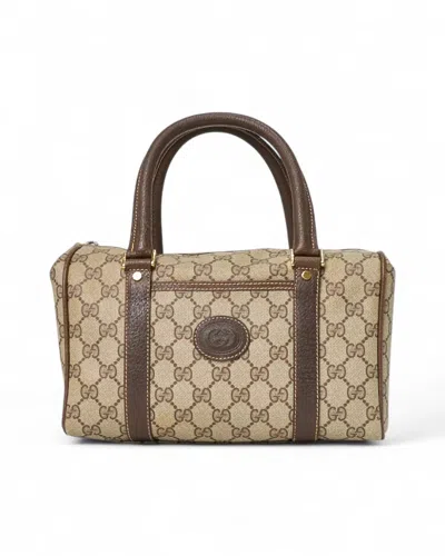 Gucci Boston Small Vintage Gg Supreme Marrone
