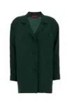 Gucci Silk Shirt With Chest Pocket And Cuffs In Green