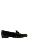 Gucci Bottle Green Velvet Horsebit 1953 Loafers In Black
