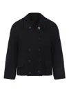 Gucci Boucle Wool Jacket In Black