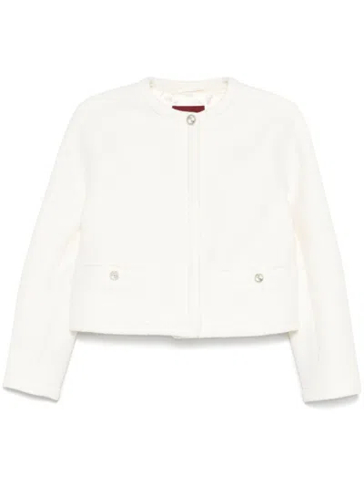 Gucci Bouclé Jacket In White