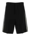 Gucci Boucle Bermuda Shorts Back Pockets In Black
