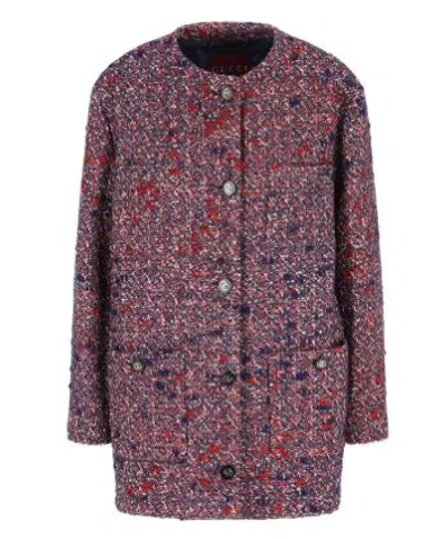 Gucci Tweed Jacket In Pink