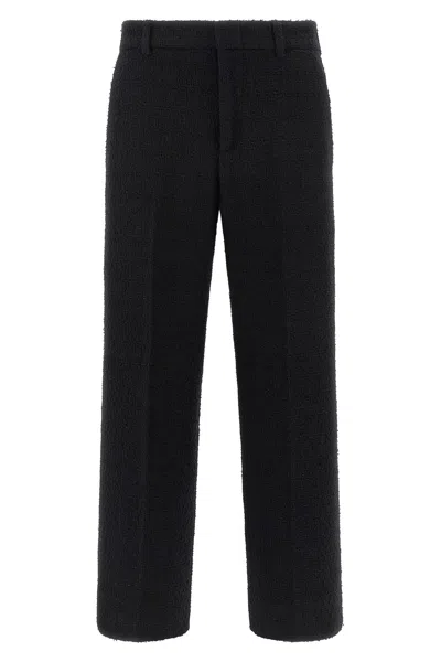 Gucci Bouclé Wool Pants In Black