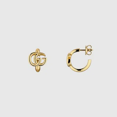 Gucci Boucles D'oreille Gg Marmont In Gold