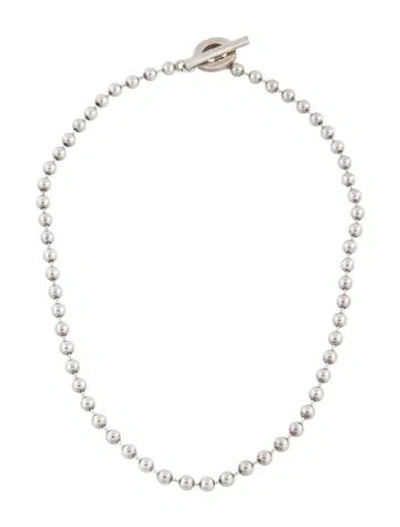 Pre-owned Gucci Boule Chain Necklace, 17.5" In Multi