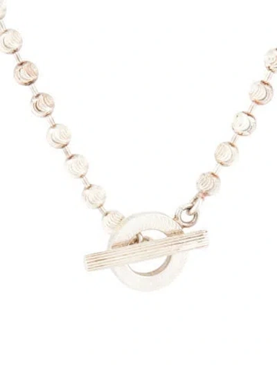 Pre-owned Gucci Boule Toggle Necklace, 17" In Multi