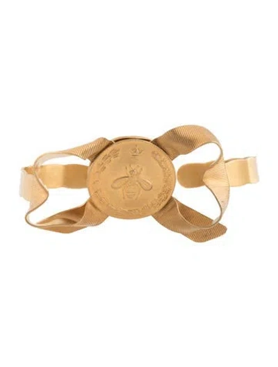 Pre-owned Gucci Bow Palm Cuff, 6.25" In Multicolor