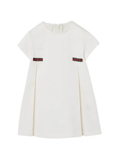 Gucci Babies' Bow-detail Dress In White
