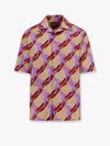 Gucci Bowling Cotton Popeline Shirt With All-over Surfer Print