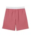 Gucci Light Wool Boxer-style Shorts In Pink