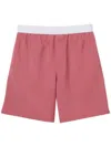 Gucci Light Wool Boxer-style Shorts In Pink
