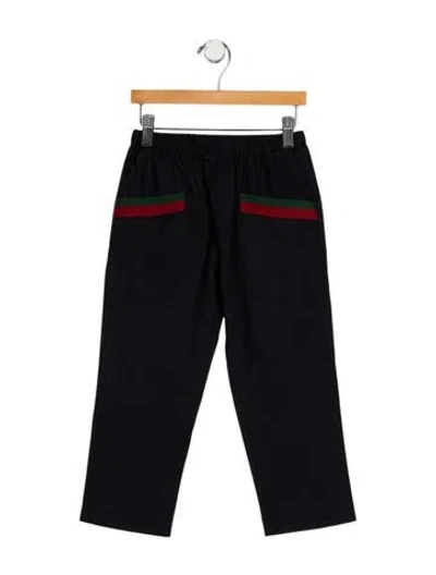 Pre-owned Gucci Babies' Boy's Wool Pattern Dress Pants In Blue