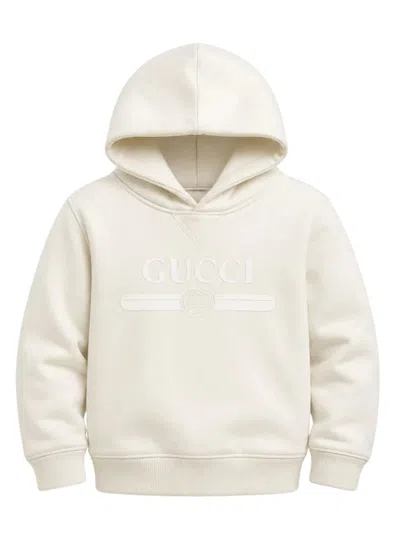 Gucci Boys' 100% Fabric Crewneck Sweater In Neutral