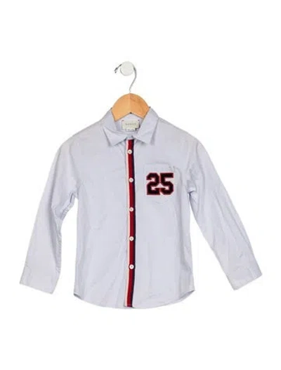 Pre-owned Gucci Babies' Boys' Casual Shirt In Blue