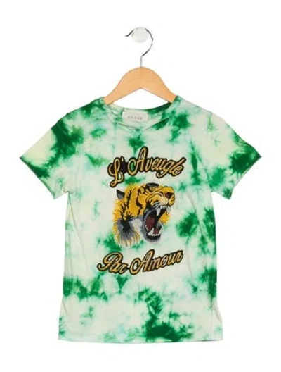 Pre-owned Gucci Babies' Boys' Casual T-shirt In Green