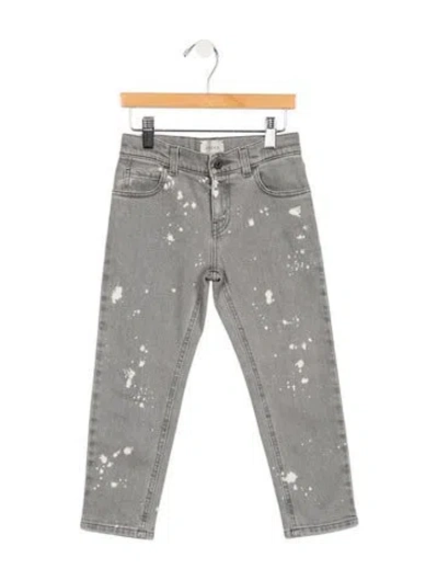 Pre-owned Gucci Babies' Boys' Distressed Jeans In Grey
