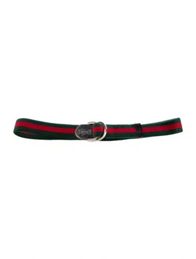 Pre-owned Gucci Babies' Boys' Fabric Belt In Multi