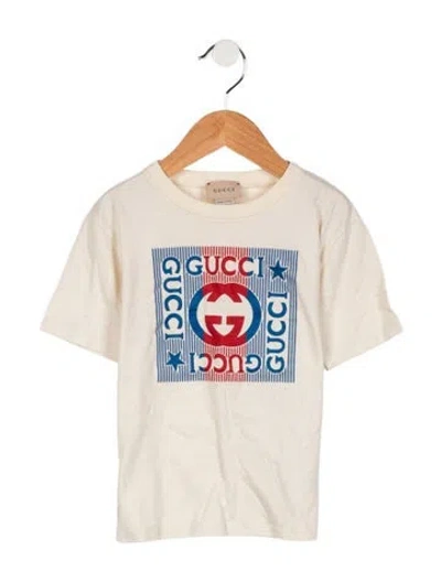 Pre-owned Gucci Babies' Boys' Interlocking G Graphic T-shirt In Neutral