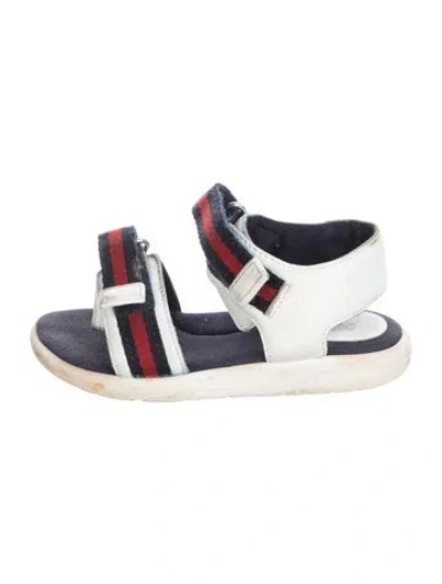 Pre-owned Gucci Kids' Boys Leather Sandals In White