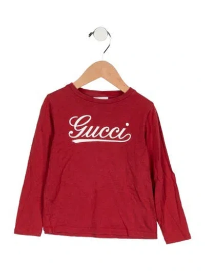Pre-owned Gucci Babies' Boys Long Sleeve Shirt In Red