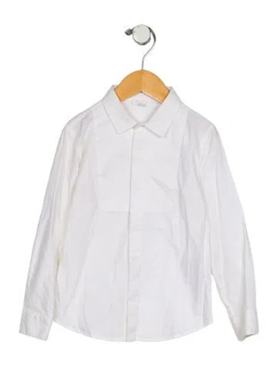 Pre-owned Gucci Babies' Boys' Long Sleeve Shirt In White