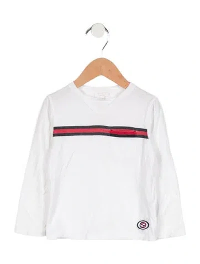Pre-owned Gucci Babies' Boys Long Sleeve Shirt In White